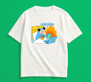  Oversized T-shirt ORNER x Maliunok “Calm” dairy: photo 2 - ORNER 
