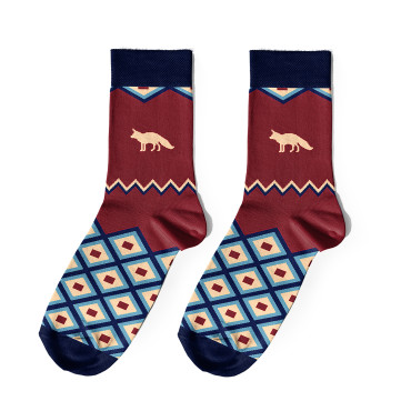  Шкарпетки «Схід» бордові 1 пара: фото - ORNER 