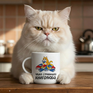  Чашка «Справжнього книголюба»: фото 2 - ORNER 