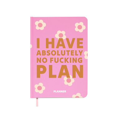  Мініпланер «I HAVE ABSOLUTELY NO PLAN mini» рожевий: фото - ORNER 