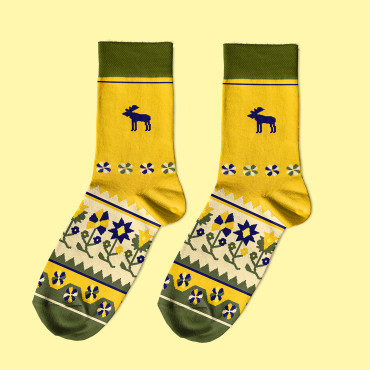  Socks North yellow 1 pair: photo 2 - ORNER 