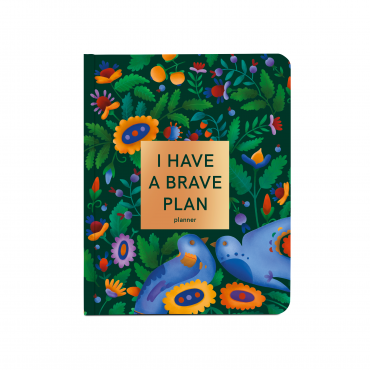  Planner I HAVE A BRAVE PLAN colorful dark: photo - ORNER 