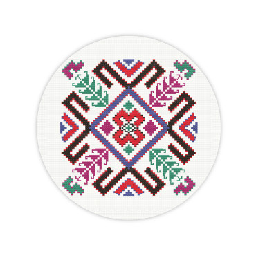  Набор для вышивания Ø160 мм «Рушниковый орнамент»: фото - ORNER 