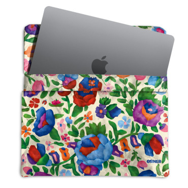  Laptop case Floral colorful light: photo - ORNER 