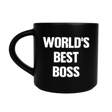  Чашка «World's best BOSS» черная: фото - ORNER 
