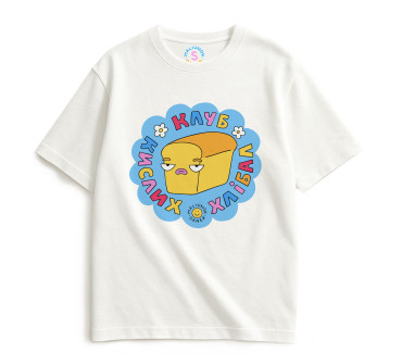  Футболка оверсайз ORNER х Maliunok «Клуб» молочная: фото - ORNER 