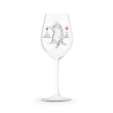  Wine glass For a cat? Let it be 450 ml: photo - ORNER 