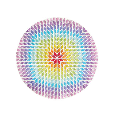  Набор для вышивания Ø190 мм ORNER x Diva Olivka «Радужный цветок»: фото - ORNER 