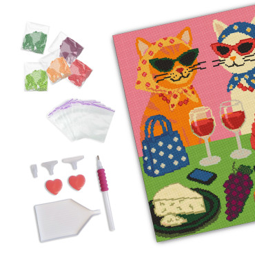  Diamond mosaic Cat Picnic: photo 2 - ORNER 