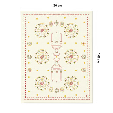  Tablecloth Easter Moments light red 130x170: photo 2 - ORNER 