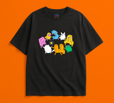  Oversized T-shirt ORNER x Maliunok “Ukrainian ABC” black: photo 2 - ORNER 