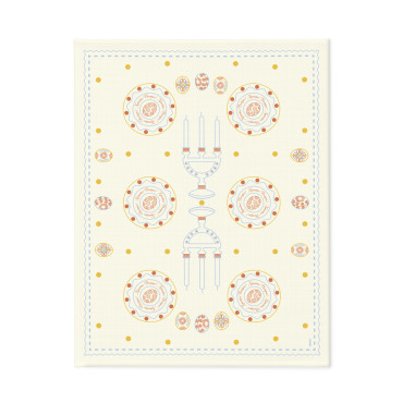  Tablecloth Easter Moments light blue 130x170: photo - ORNER 