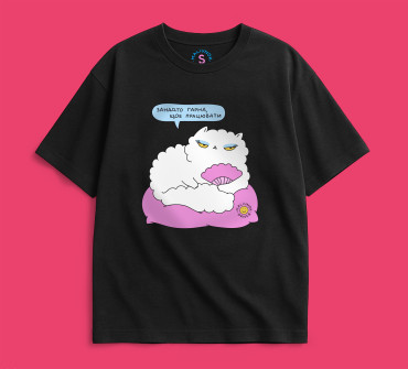  Футболка оверсайз ORNER х Maliunok «Красивая» черная: фото 2 - ORNER 