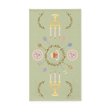  Рушник «Великодній вінок» зелений 40х70: фото - ORNER 