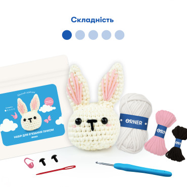  Набір для в'язання гачком «Зайчик»: фото - ORNER 