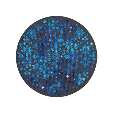  Embroidery kit Ø190 mm ORNER x Diva Olivka Ornament. Star flowers»: photo - ORNER 