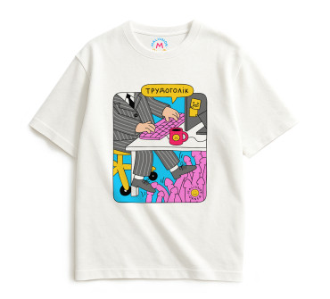  Oversized T-shirt ORNER x Maliunok “Workaholic” dairy: photo - ORNER 