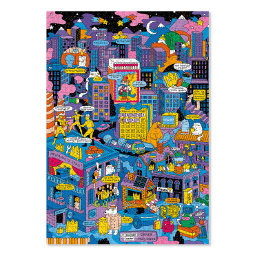  Пазл благотворительный ORNER х Yasno «Как украинцы во время отключений объединялись» 500 элементов: фото 2 - ORNER 