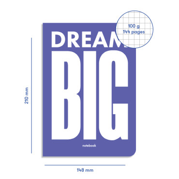  Блокнот в клетку Dream BIG: фото 2 - ORNER 