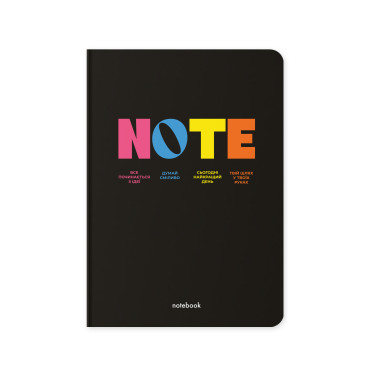  Блокнот у клітинку «NOTE» чорний: фото - ORNER 