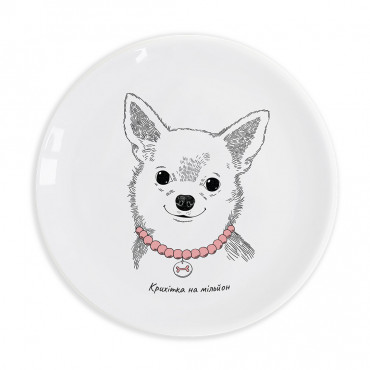  Plate  Chihuahua-girl: photo - ORNER 