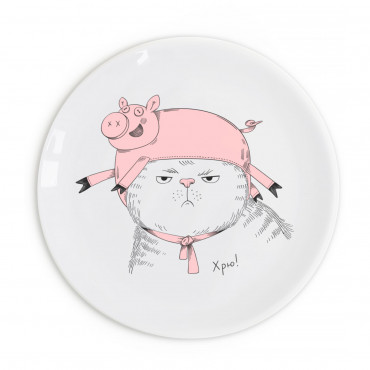  Cat Pig plate: photo - ORNER 