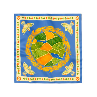  Scarf Tree of Life beige: photo - ORNER 