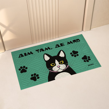  Door carpet Home is where meow is: photo - ORNER 