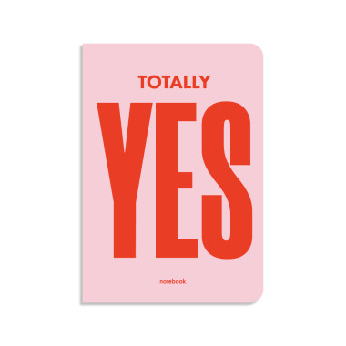  Totally YES plaid notebook pink: photo - ORNER 