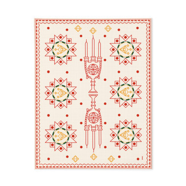  Скатерть «Свет Рождества» 130*170: фото - ORNER 