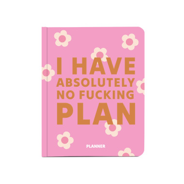  Планер «I HAVE ABSOLUTELY NO PLAN» рожевий: фото - ORNER 