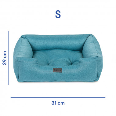  Classic bed for pets turquoise S: photo - ORNER 
