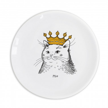  Plate Cat in the crown: photo - ORNER 