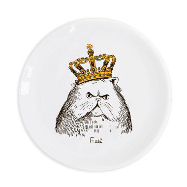  Cat in the crown Plate: photo - ORNER 