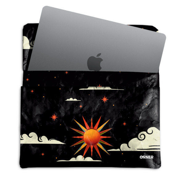  Чехол для ноутбука «Солнце» черный: Фото - ORNER 
