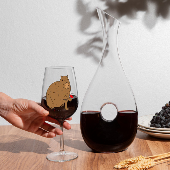  Келих для вина «Капібара з вином» 400 мл: Фото - ORNER 