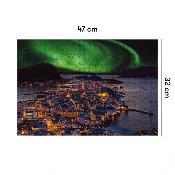 Jigsaw puzzle Polar night, Norway 500 elements: Photo - ORNER 