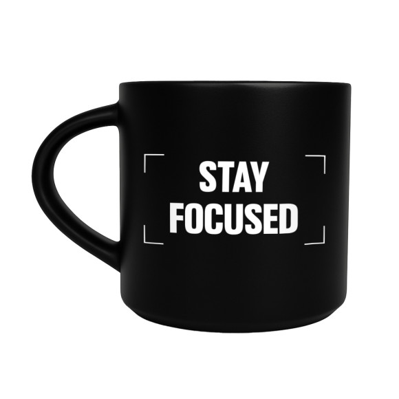  Чашка «Stay focused» черная: Фото - ORNER 
