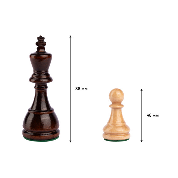  Set of wooden chess dark brown: Photo - ORNER 