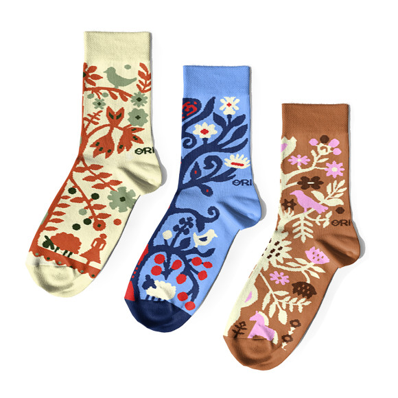  Набір шкарпеток «Українські витинанки»: Фото - ORNER 