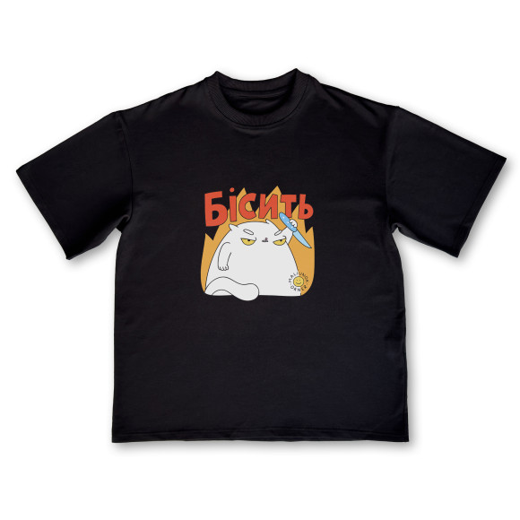  T-shirt ORNER x Maliunok “Annoyed” black: Photo - ORNER 