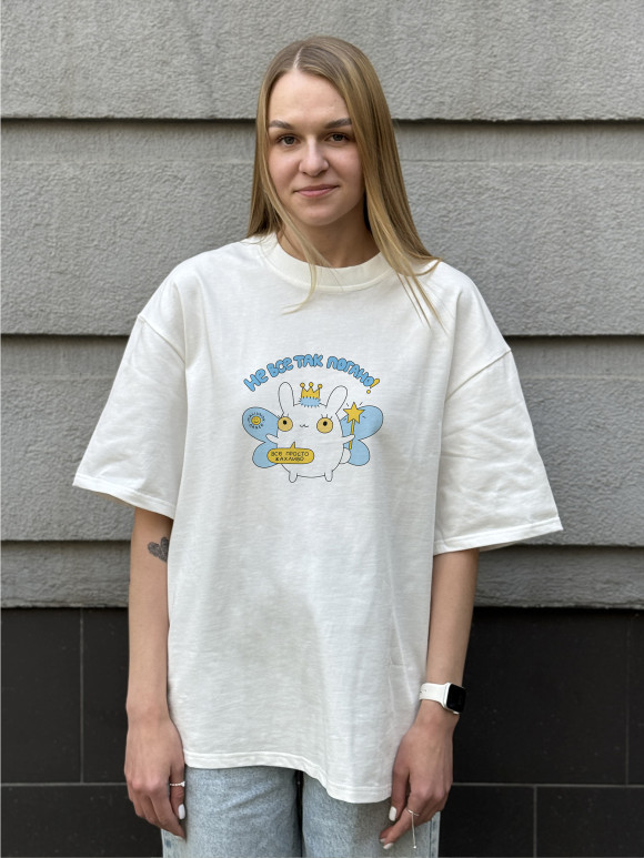  T-shirt ORNER x Maliunok “It’s Not That Bad” milky: Photo - ORNER 