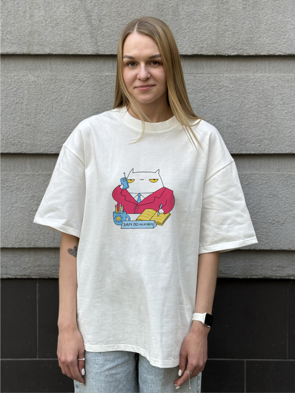  T-shirt ORNER x Maliunok “Deputy” milky: Photo - ORNER 