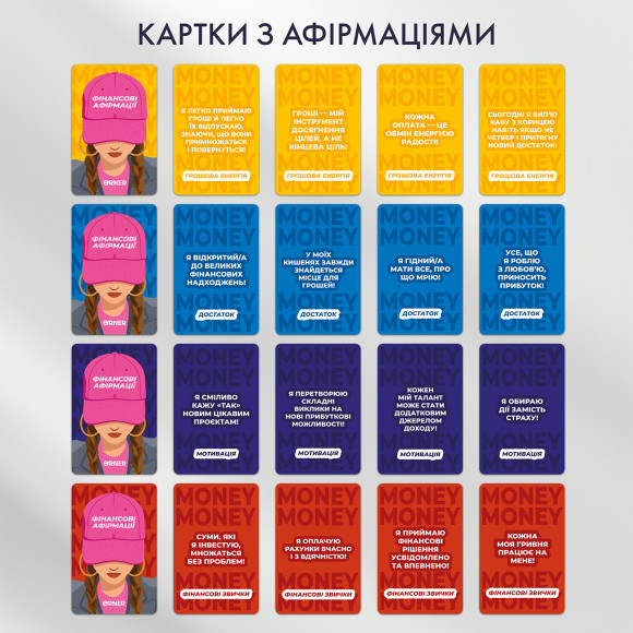  Карточки с аффирмациями «Деньги любят меня»: Фото - ORNER 