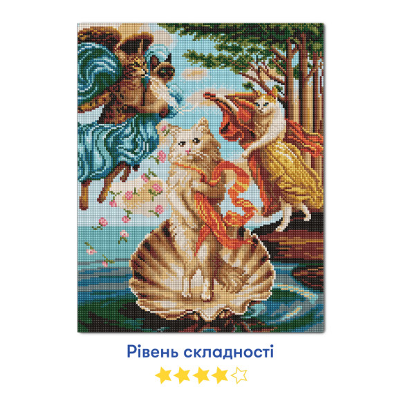  Алмазна мозаїка «Котяча Венера»: Фото - ORNER 