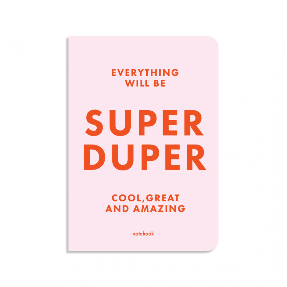  SUPER DUPER plaid notebook pink: Photo - ORNER 