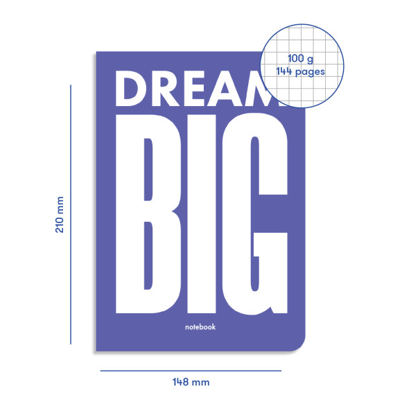  Блокнот в клетку Dream BIG: Фото - ORNER 