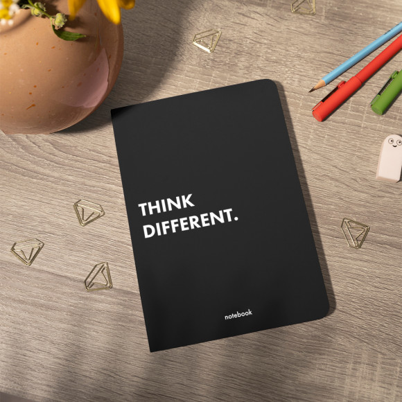  Блокнот у клiтинку Think Different чорний: Фото - ORNER 