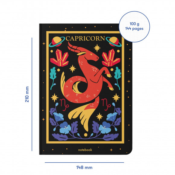  Dotted notebook Zodiac sign — Capricorn: Photo - ORNER 