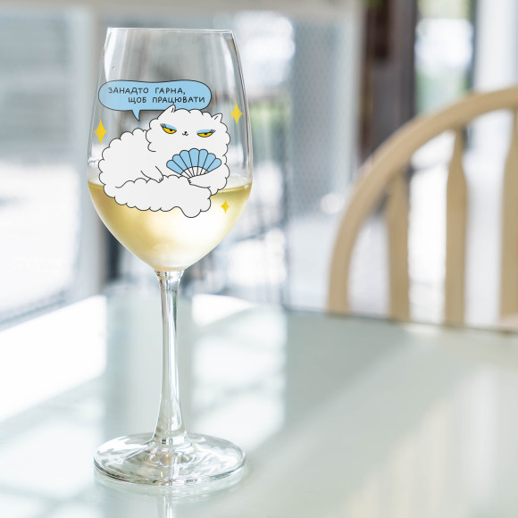  Бокал для вина ORNER x Maliunok «Слишком красивая»: Фото - ORNER 